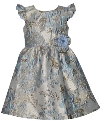 Bonnie Jean Girls' 2T-6X Jacquard Party Short-Sleeve Dress