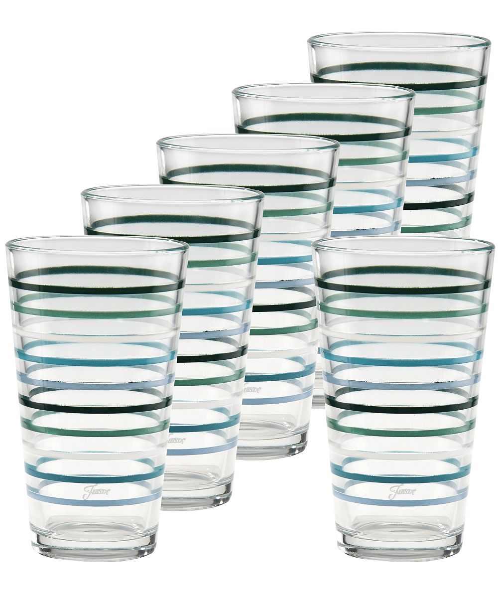 Fiesta Aegean Tapered Cooler Glasses, Set of 6