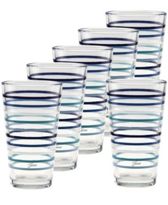 Fiesta Coastal Blues Tapered Cooler Glasses, Set of 6