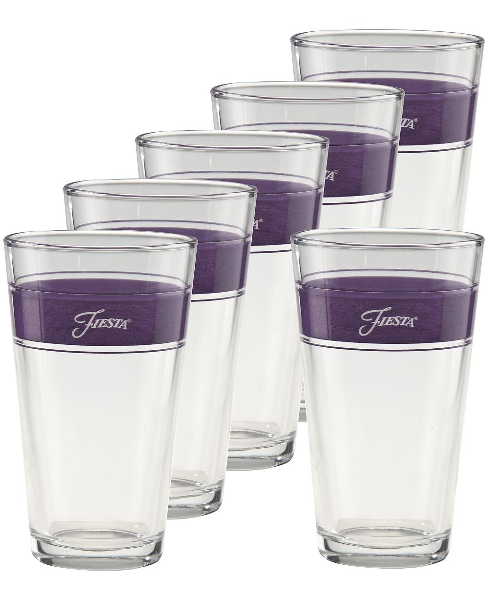 Набор бокалов Fiesta Lavender Frame Tapered Cooler, 6 шт