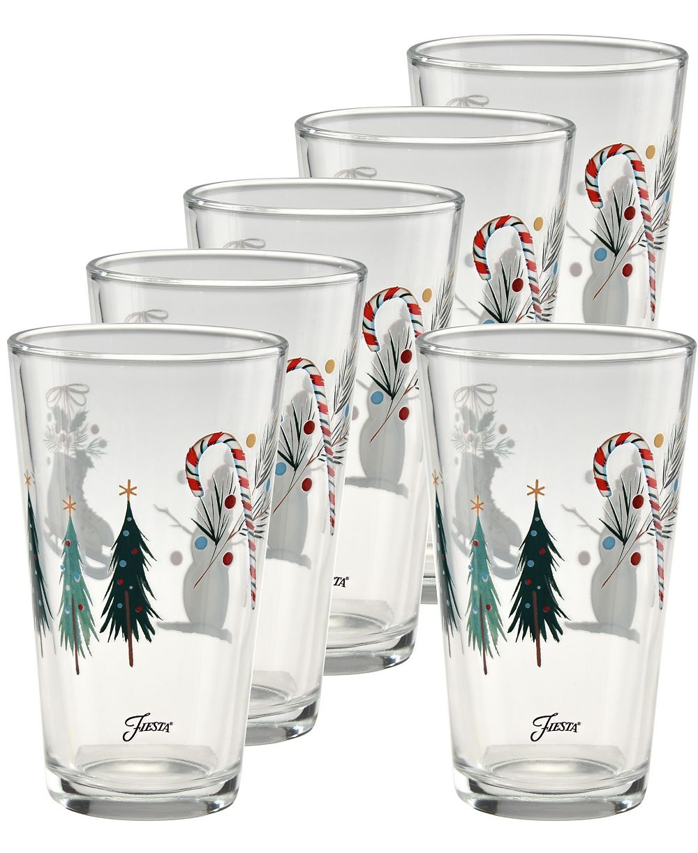 Fiesta бокалы для воды Jolly Christmas, комплект из 6 шт