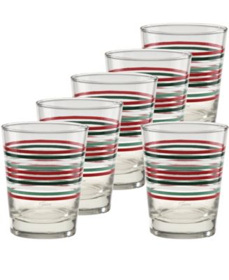 Набор из 6 стаканов Fiesta Holly Berry Christmas Double Old Fashioned Glasses