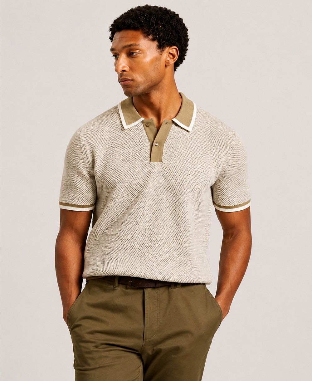 Ted Baker мужская поло Regular-Fit с текстурой вафли Breame Masterfully