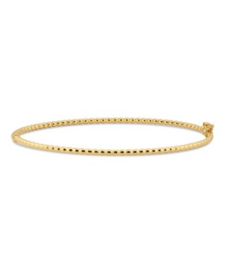 Золотой браслет DEVATA Beaded Ball Bangle из 14K золота