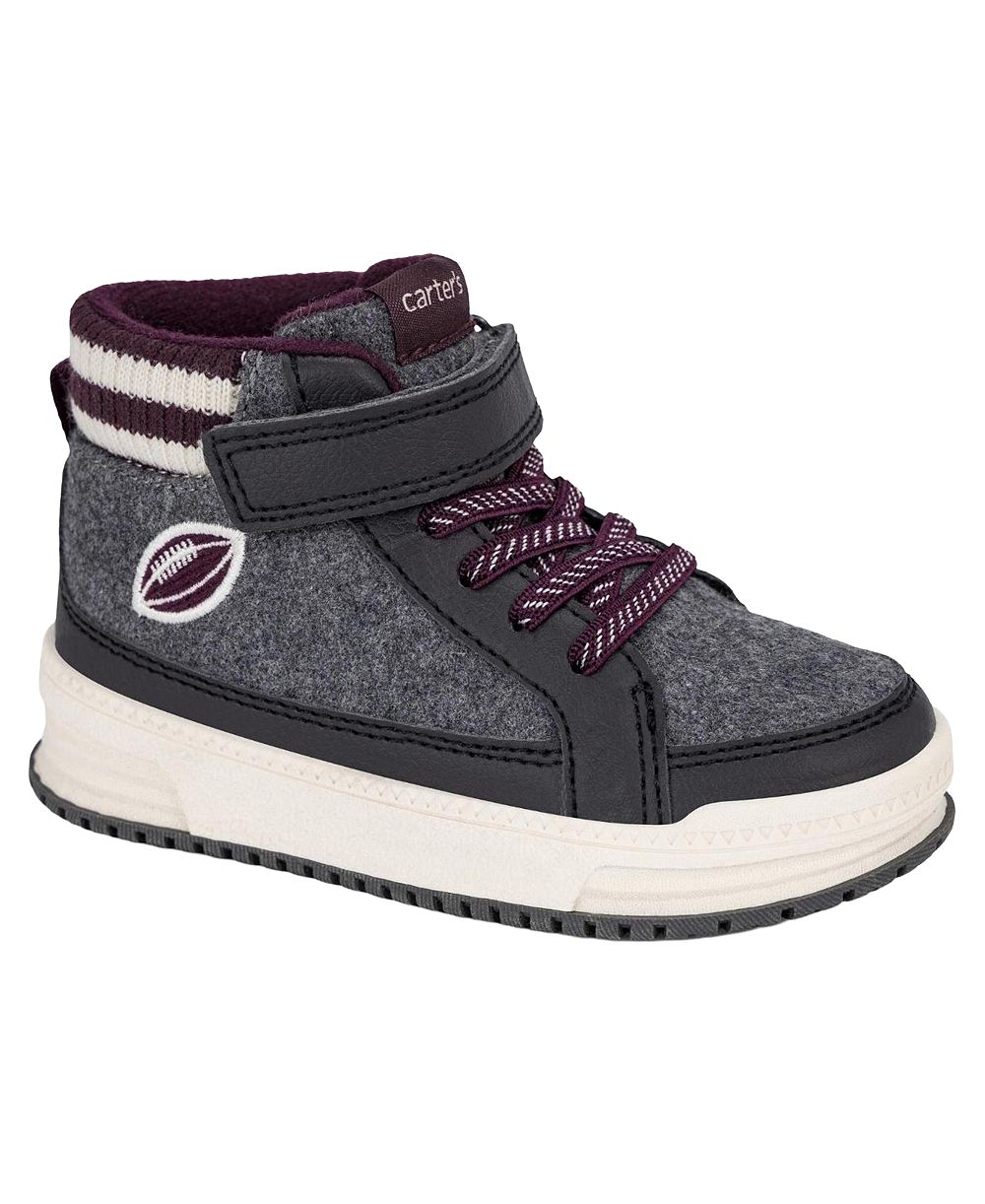 Carter's Toddler Boys' Varsity High-Top Hook-and-Loop Sneakers