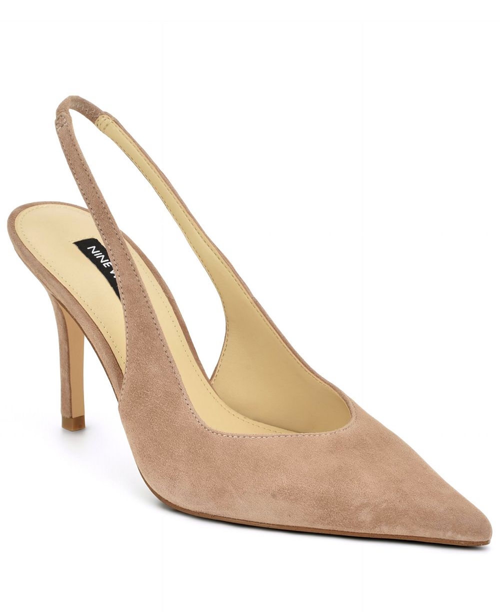 Nine West Women's Gerts Pointed Toe Slingback Dress Pumps