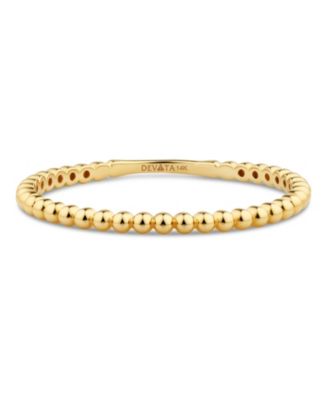 DEVATA Beaded Ball Ring in 14K Gold
