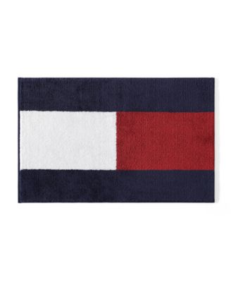 Tommy Hilfiger Hilfiger Flag Yarn Dyed Bath Rug, 20" x 32"