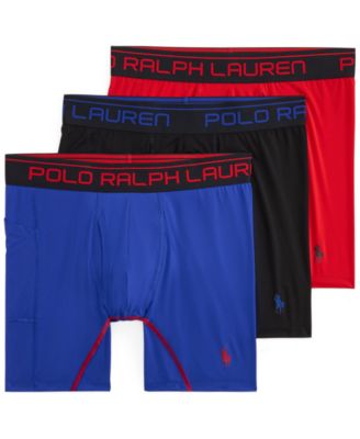 Polo Ralph Lauren мужские спортивные трусы-боксеры с боковым карманом, 3 шт.