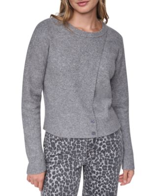 DKNY Jeans Women's Asymmetric Detailed Crewneck Sweater