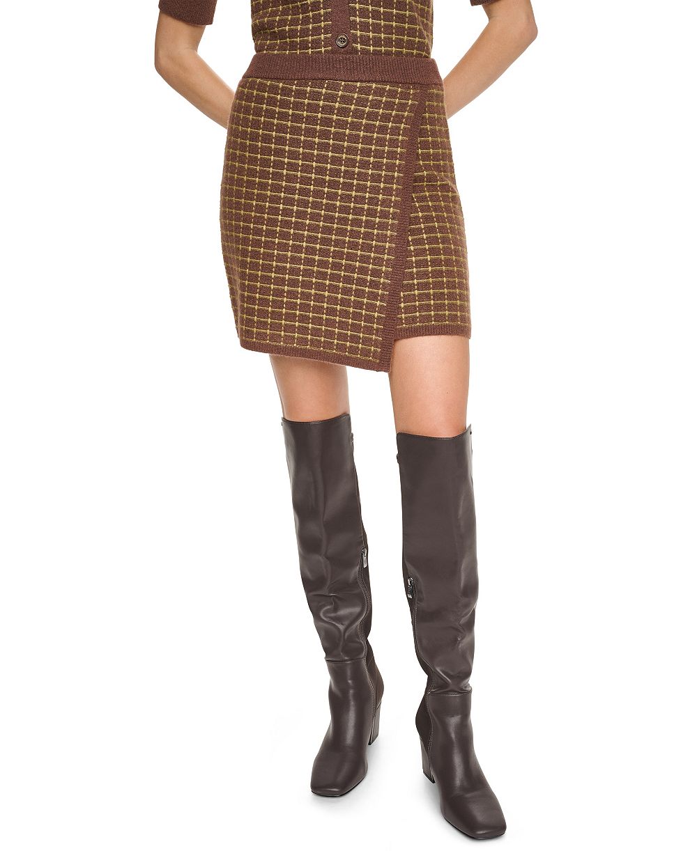 Женская мини-юбка DKNY Jeans High-Waisted A-Line Plaid