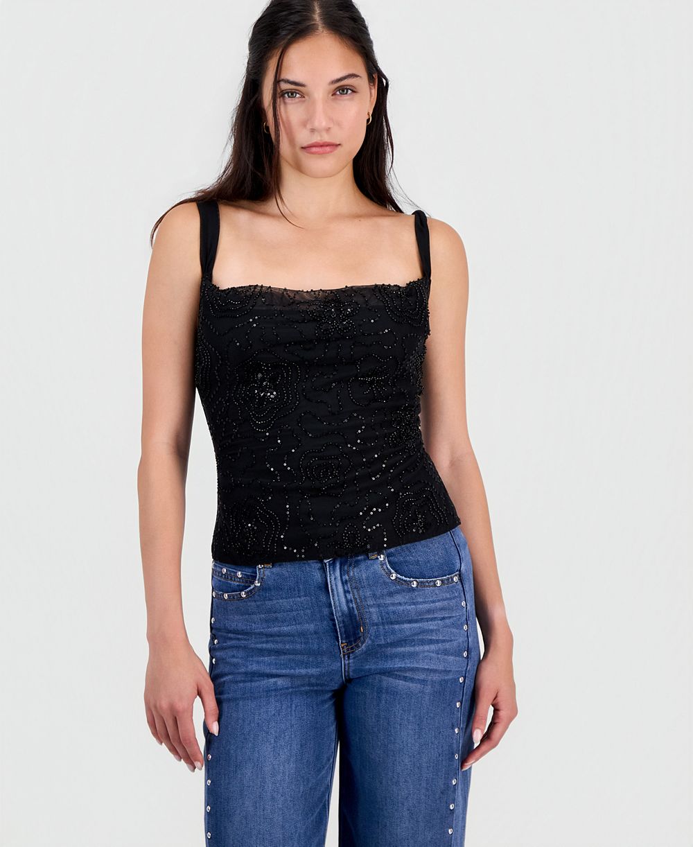 FVR DRM Juniors' Beaded Tank Top