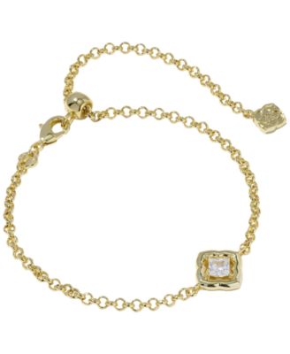 Kendra Scott Cubic Zirconia Gold-Tone Mallory Delicate Bracelet