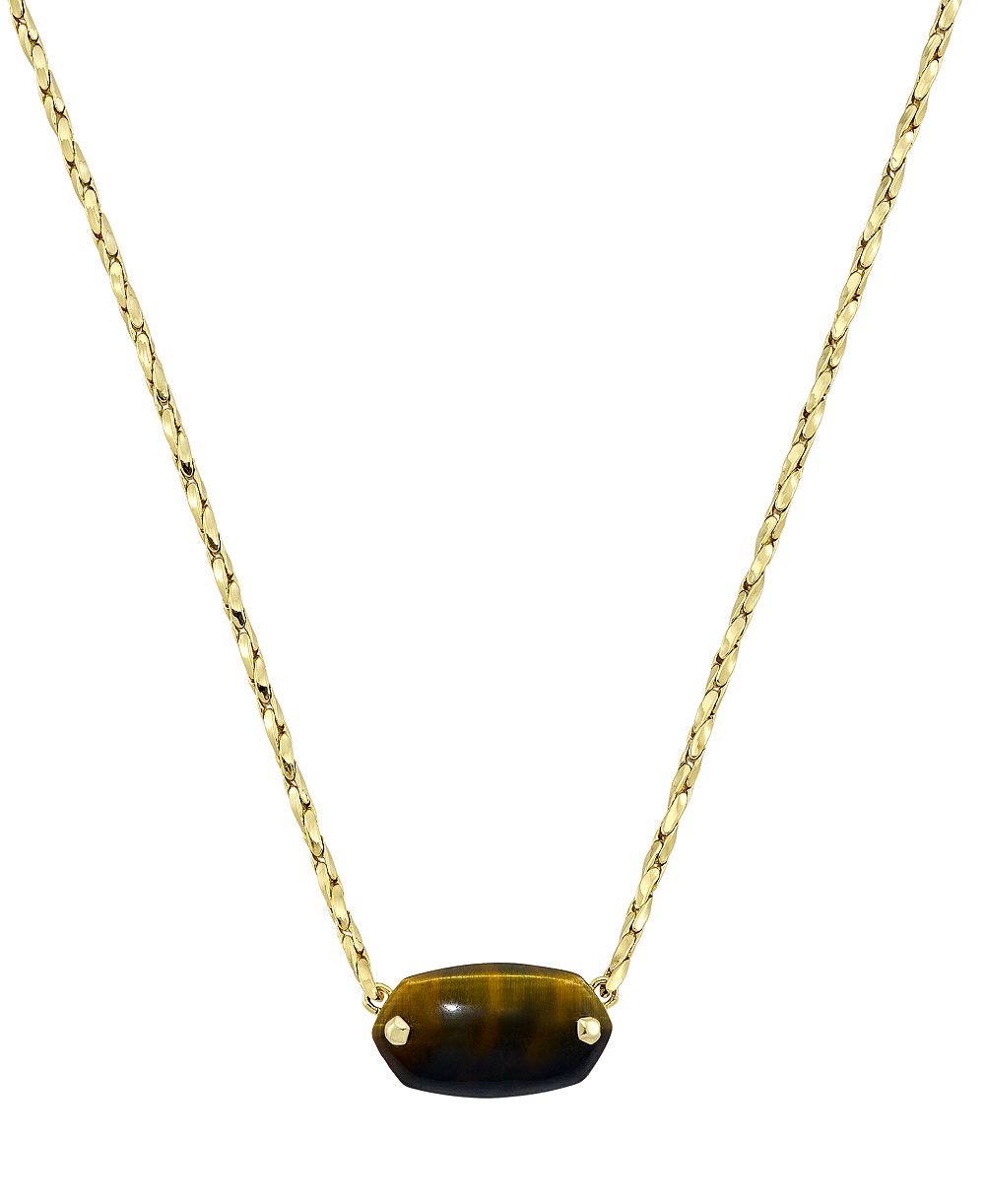 Короткая кулон-подвеска Kendra Scott Elisa с заклепками, фурнитура золотого цвета