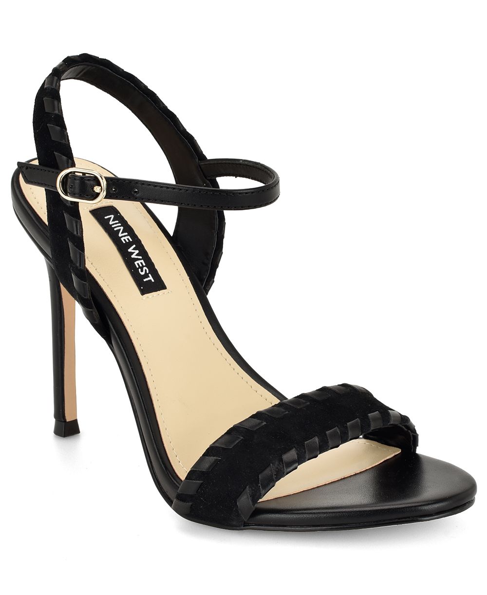 Nine West Women's Maora Whipstitch Ankle Strap Stiletto Sandals