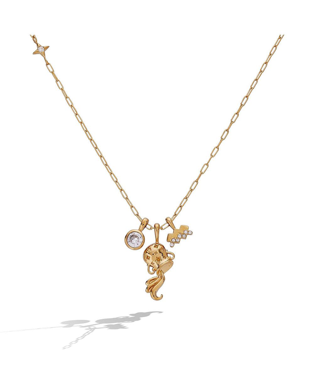 Подвеска Alex and Ani Aquarius Zodiac Charm Cluster Necklace