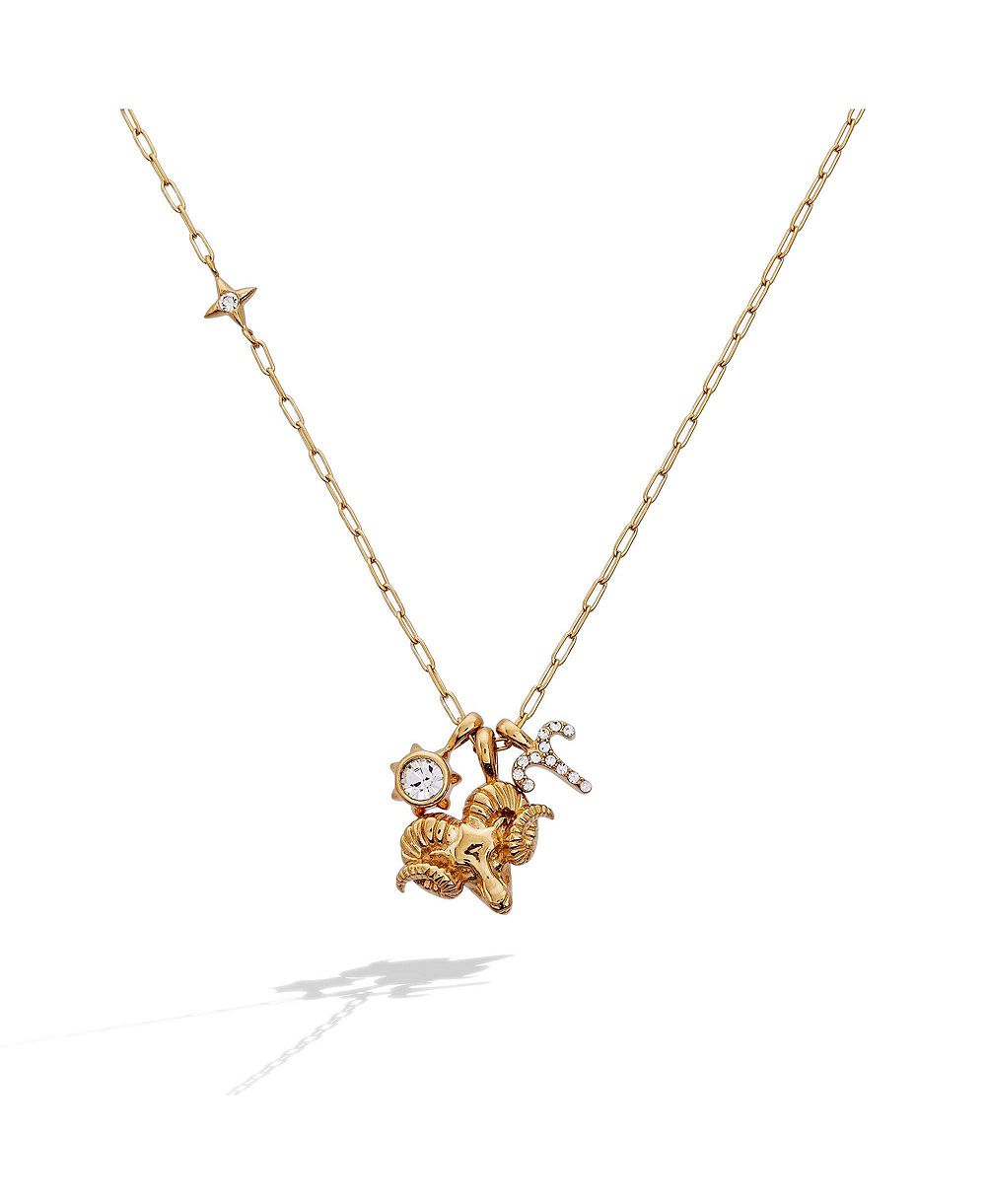 Подвеска Alex and Ani Aries Zodiac Charm Cluster Necklace