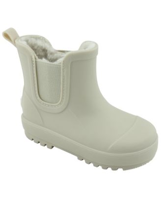 BEARPAW Kid's Faux Fur Lined Chelsea Waterproof Rain Boots