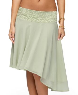 Edikted Женская юбка Edikted Women's Evia Lacey Asymmetric Midi Skirt