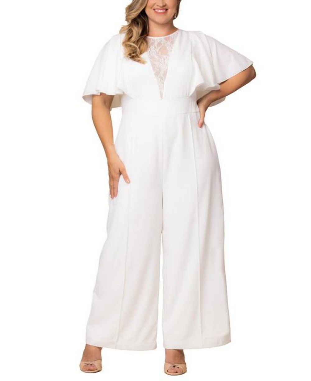Kiyonna Jumpsuit Plus Size Spellbound с широкими брюками