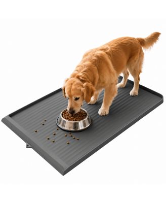 ARONKL Silicone Pet Feeding Mat Non-Slip Raised Edges Waterproof Easy Clean