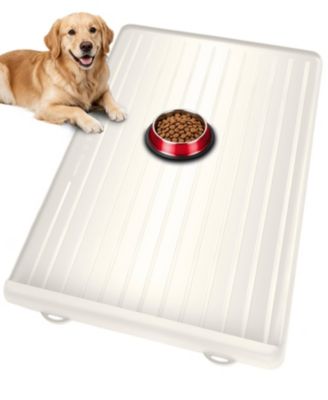 ARONKL Large Waterproof Pet Feeding Mat with Collection Pocket Anti Slip Bite Resistant