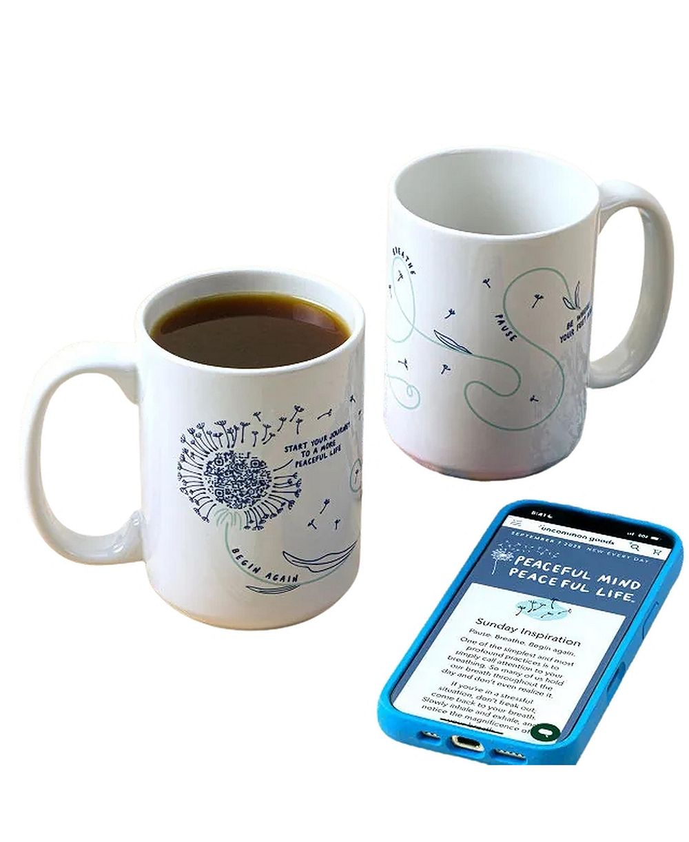Кружка Uncommon Goods Daily Mindfulness Interactive QR