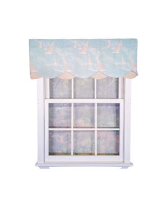 RLF Home 100percentage  Cotton Potolan Petticoat With Ivory Lining Rod Pocket Window Valance
