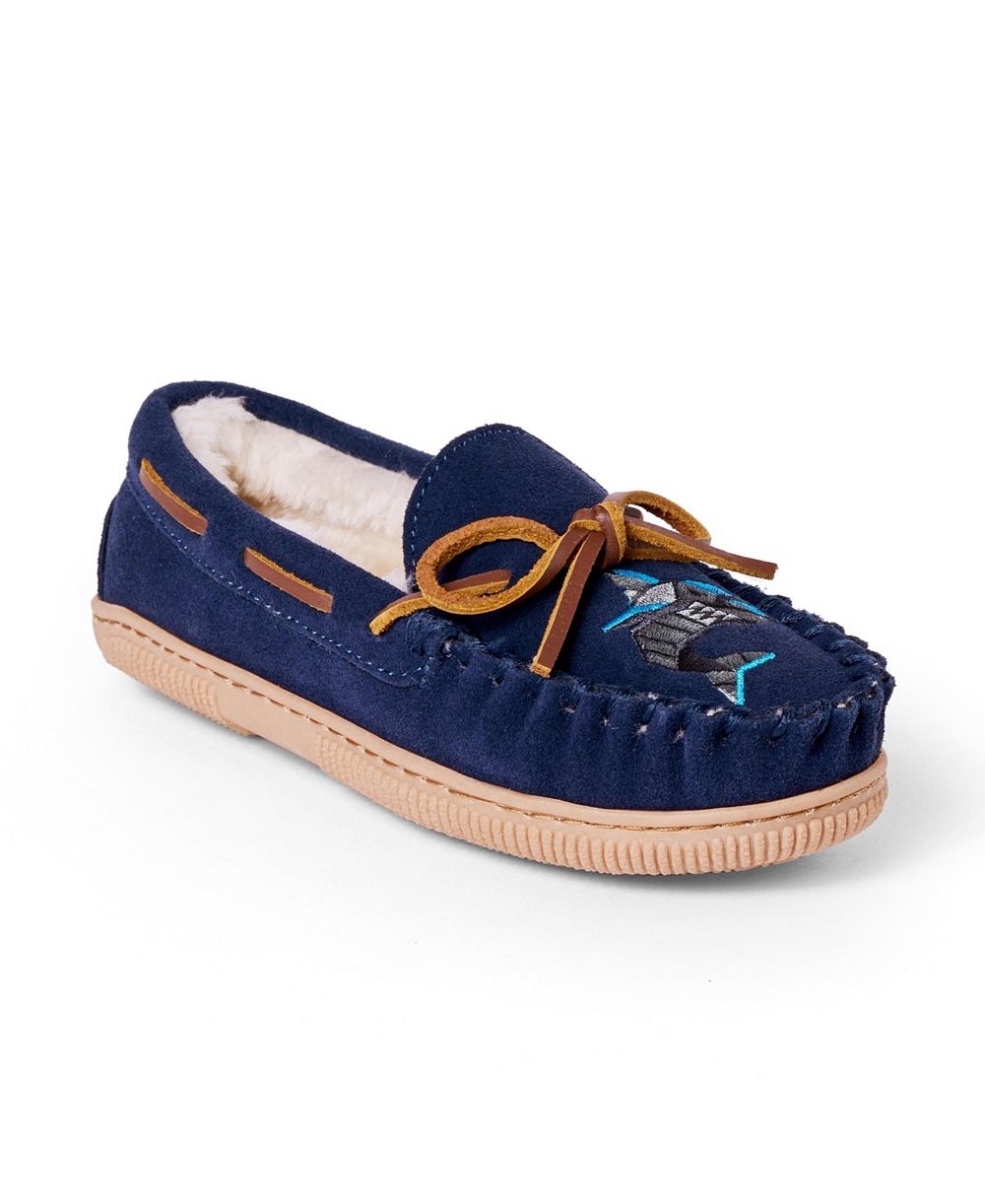 Minnetonka Детский Suede Shark Slippers