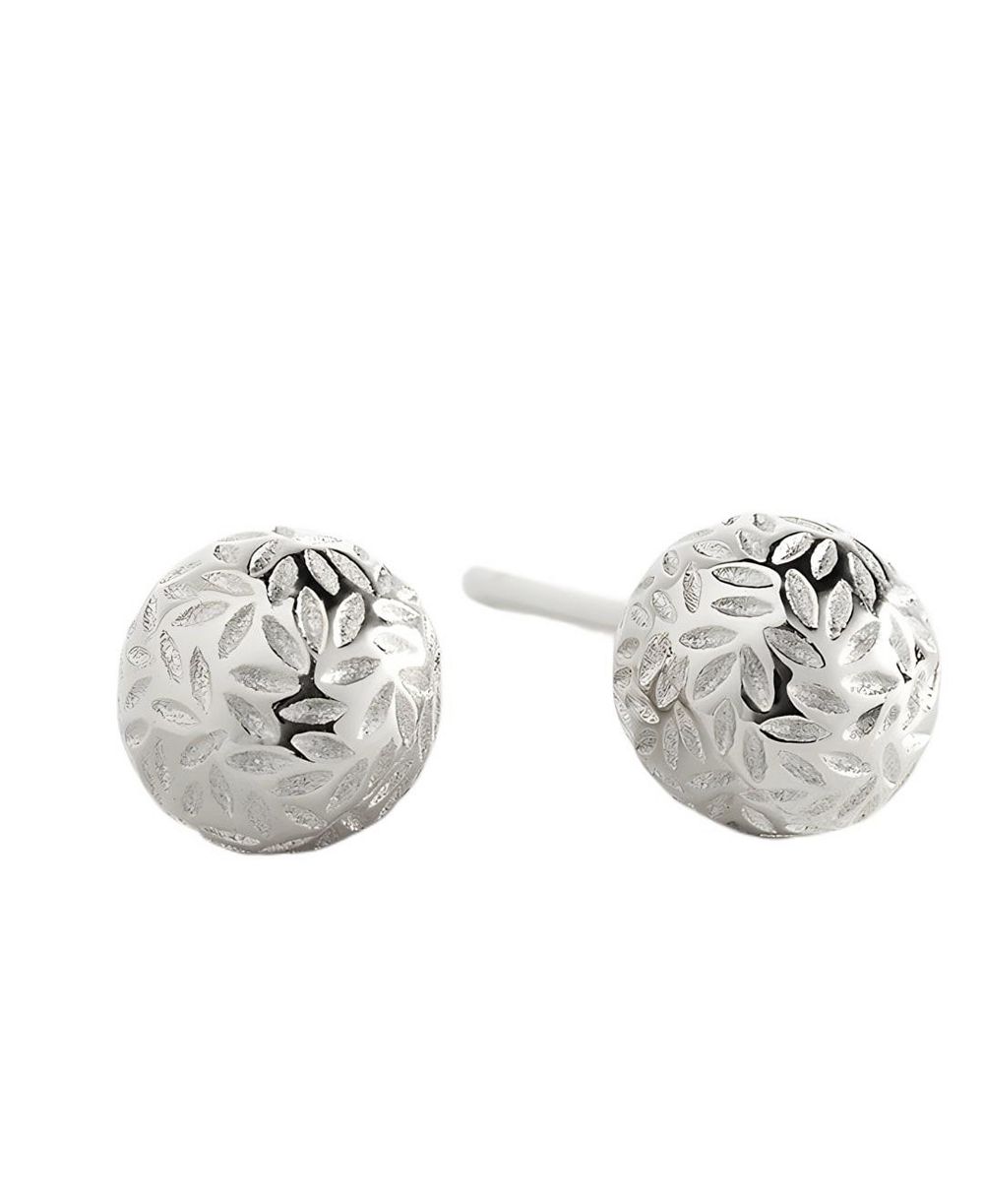 Серьги-гвоздики Mint & Lily Textured Gold Ball