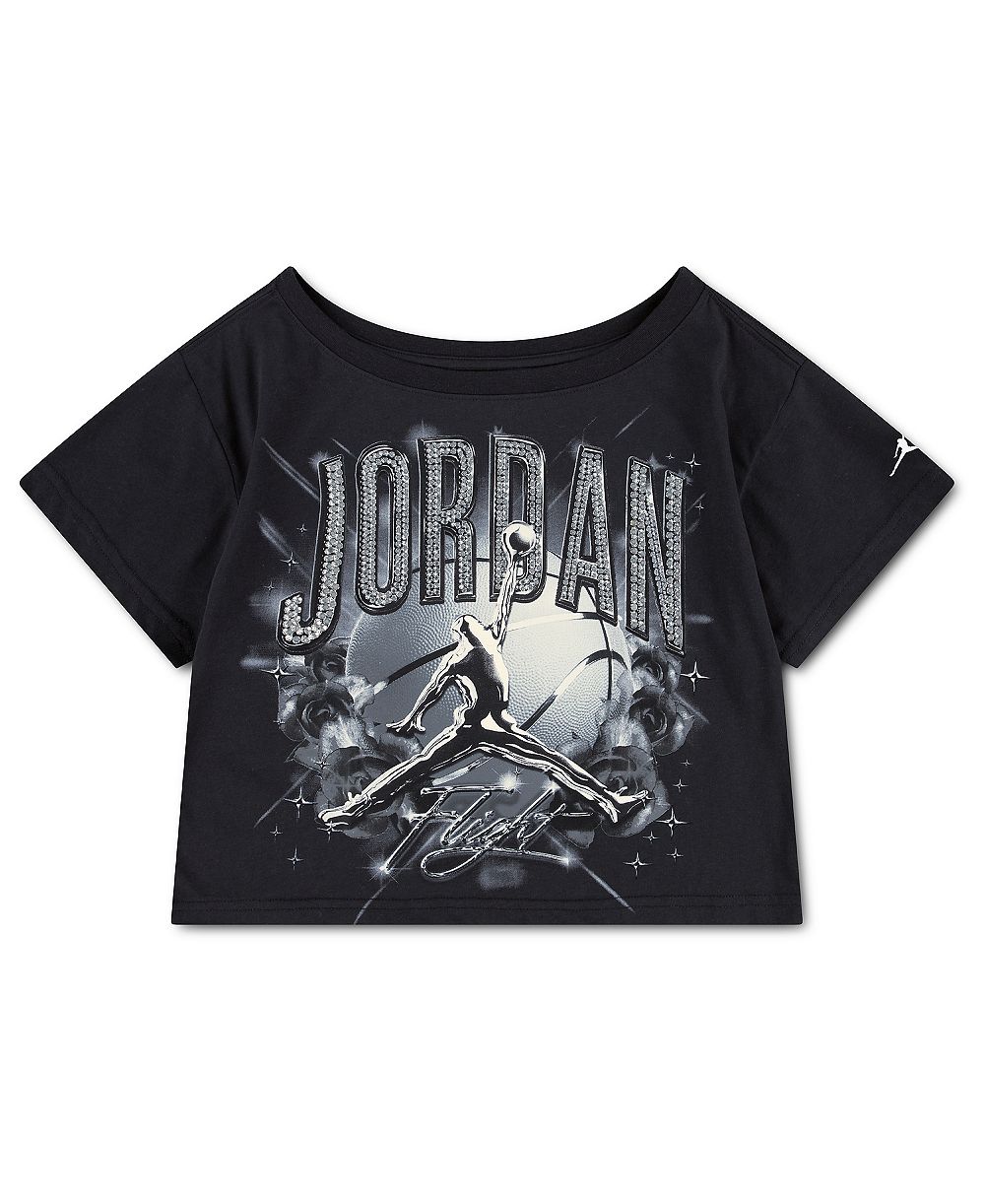 Детская футболка Jordan с графическим принтом, короткий рукав