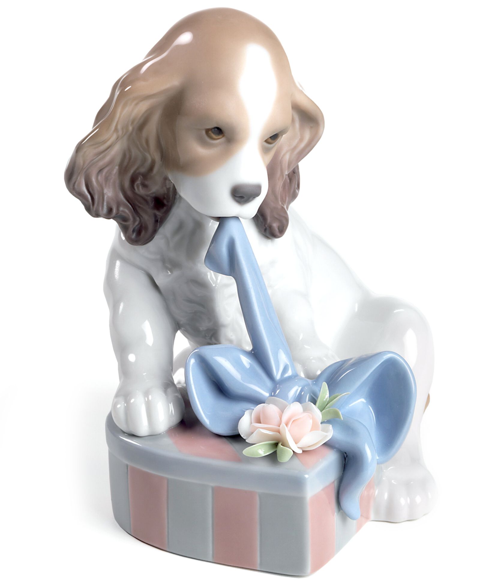 Коллекционная фигурка Lladro Can't Wait! Puppy with Gift