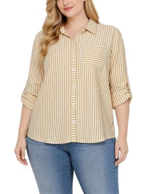 White Golden Glow Stripe