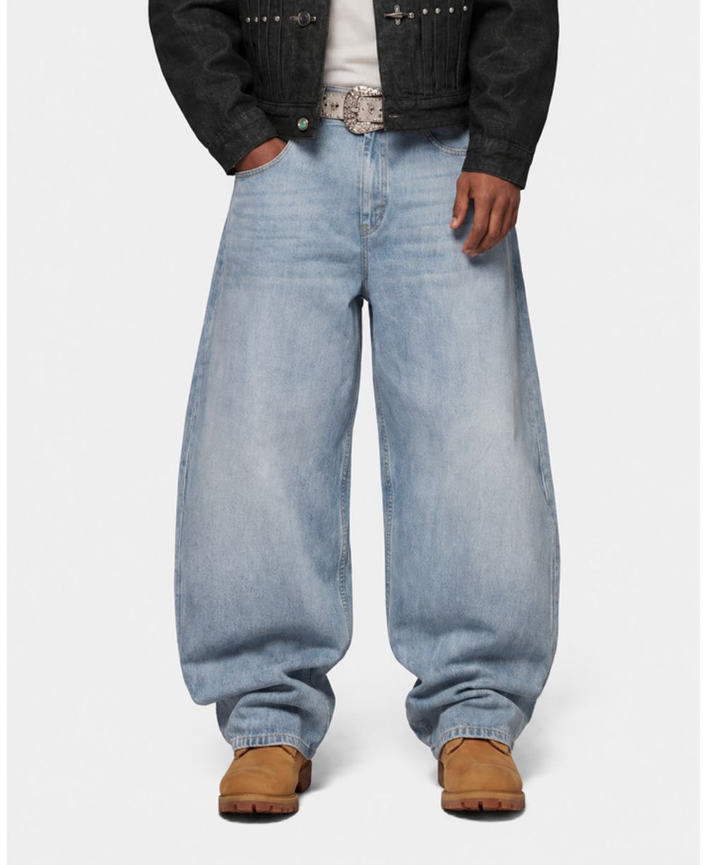 Aelfric Eden Men's Inverted Graphic Baggy Barrel Jeans
