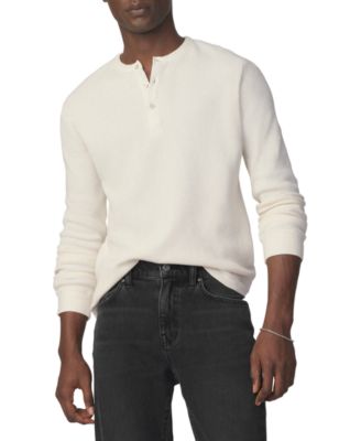 Joe's Jeans Men's Long-Sleeve Henley Waffle T-Shirt