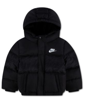Nike Toddler Boys' 2T-4T Jacquard Logo Mixed Media Puffer Jacket