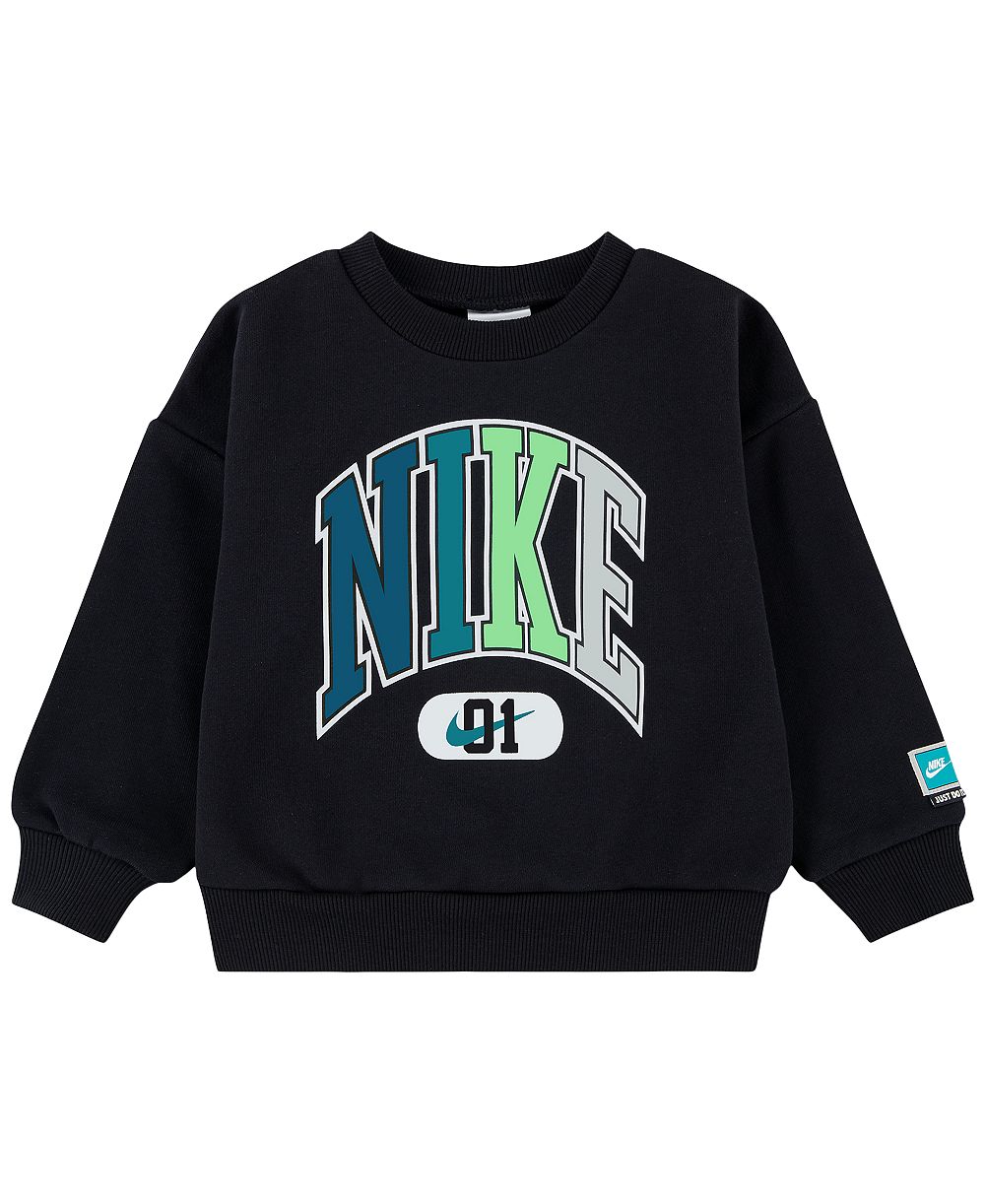Nike Детский спортивный флисовый свитшот для малышей 2T-4T