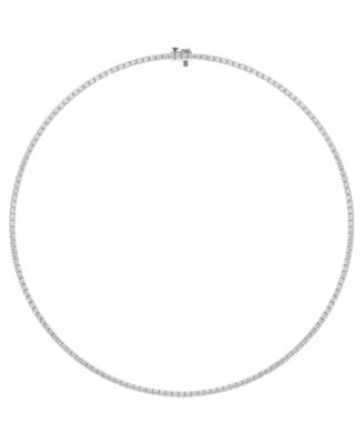 Lab Grown Diamond Tennis Necklace (8 ct. t.w.) in Sterling Silver