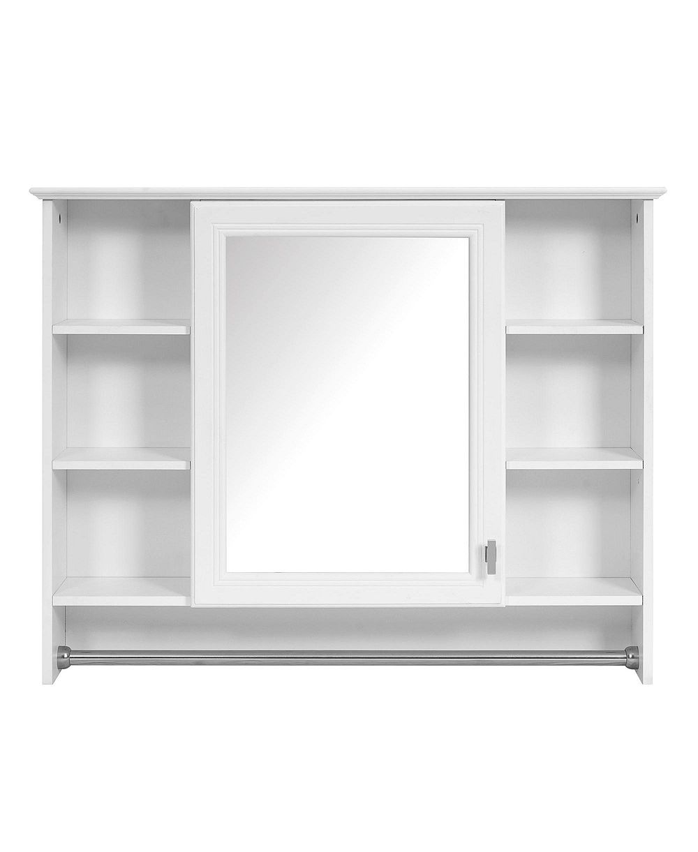 PHYING 3-in-1 Bathroom Cabinet 36 Inch Wall Mounted Vanity Mirror Cabinet High Clear Mirror Surface
