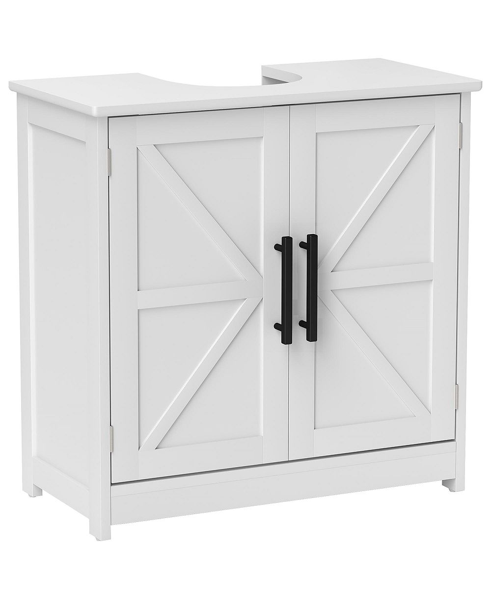 Шкаф для хранения под раковину BUSDAYS Farmhouse Pedestal Sink с 2 дверцами и регулируемой полкой