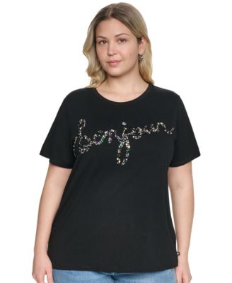 KARL LAGERFELD PARIS Plus Size Short-Sleeve T-Shirt