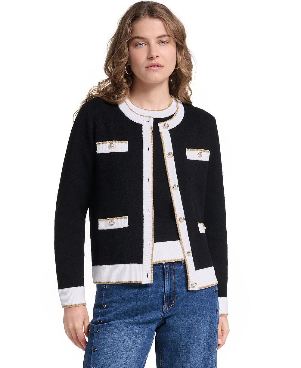 Женский кардиган KARL LAGERFELD PARIS с четырьмя карманами