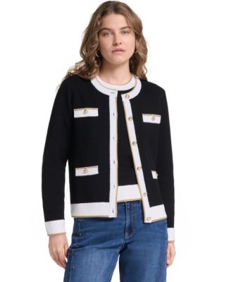 Женский кардиган KARL LAGERFELD PARIS с четырьмя карманами