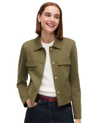 Женская куртка Tommy Hilfiger Women's Ponte Knit Band Collar Jacket