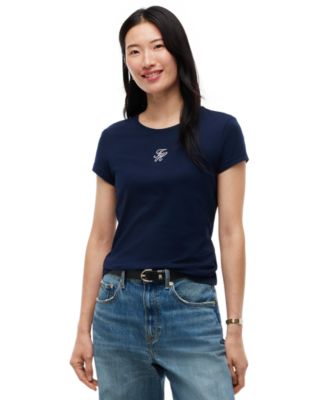 Tommy Hilfiger Женская футболка с коротким рукавом и логотипом