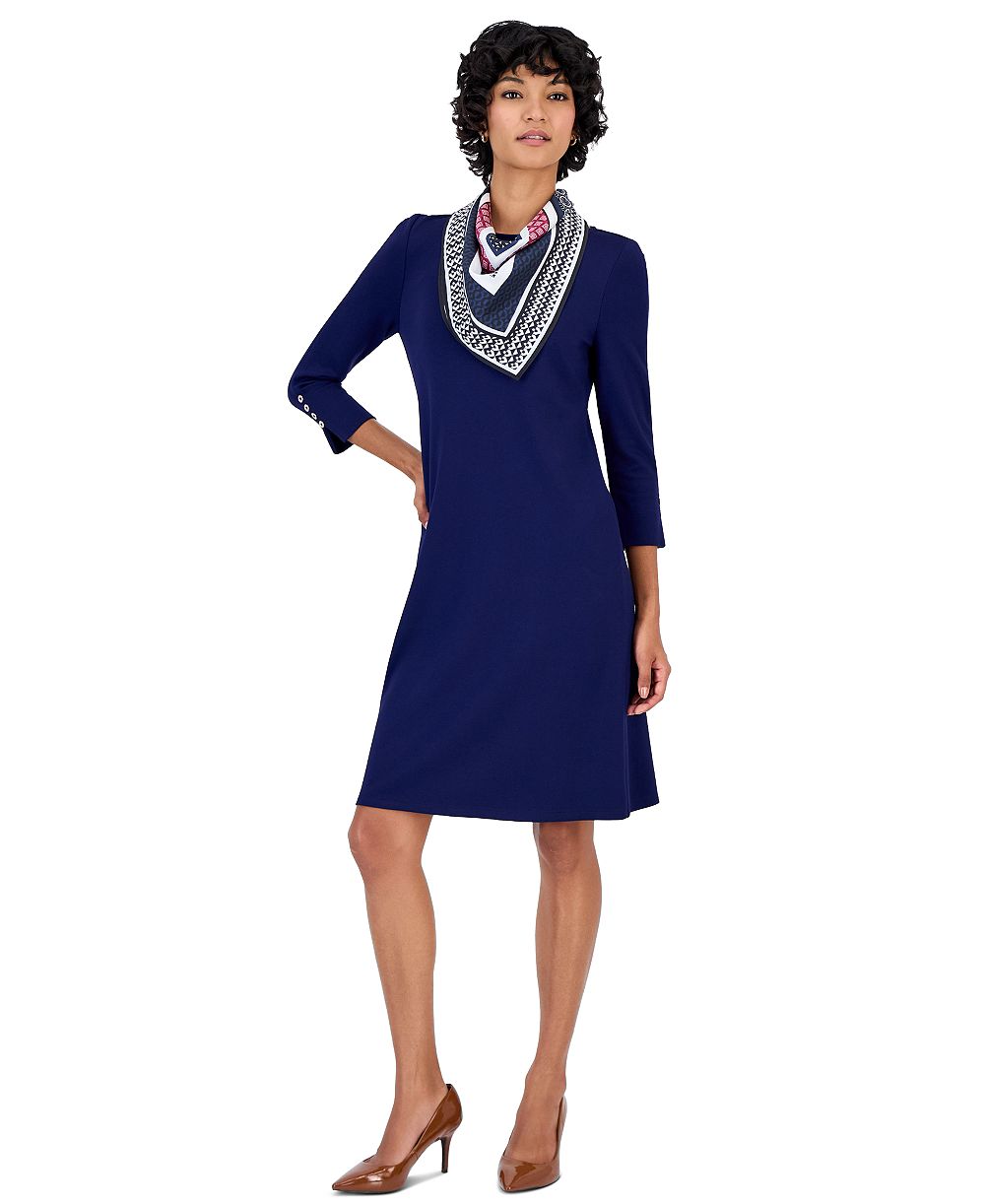 Jones New York Petite Serenity Printed Midi Dress