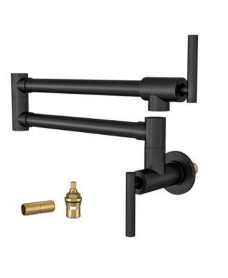 PHYING Pot Filler Faucet - Wall Mount Kitchen Sink Faucet Folding Stretchable with Single Hole Two Handles