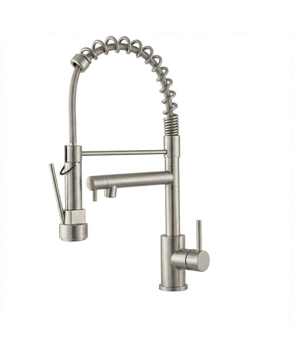Кухонный смеситель PHYING Kitchen Faucet with Pull Down Sprayer, Touch On Single Handle 2- Function Stainless Steel Spring Neck