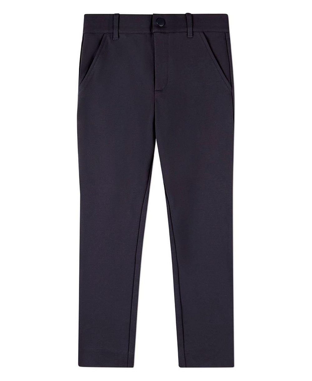 MeMoi Toddler Boys Rayon-Blend 2-Pocket Solid-Color Stretch Knit Dress Pants