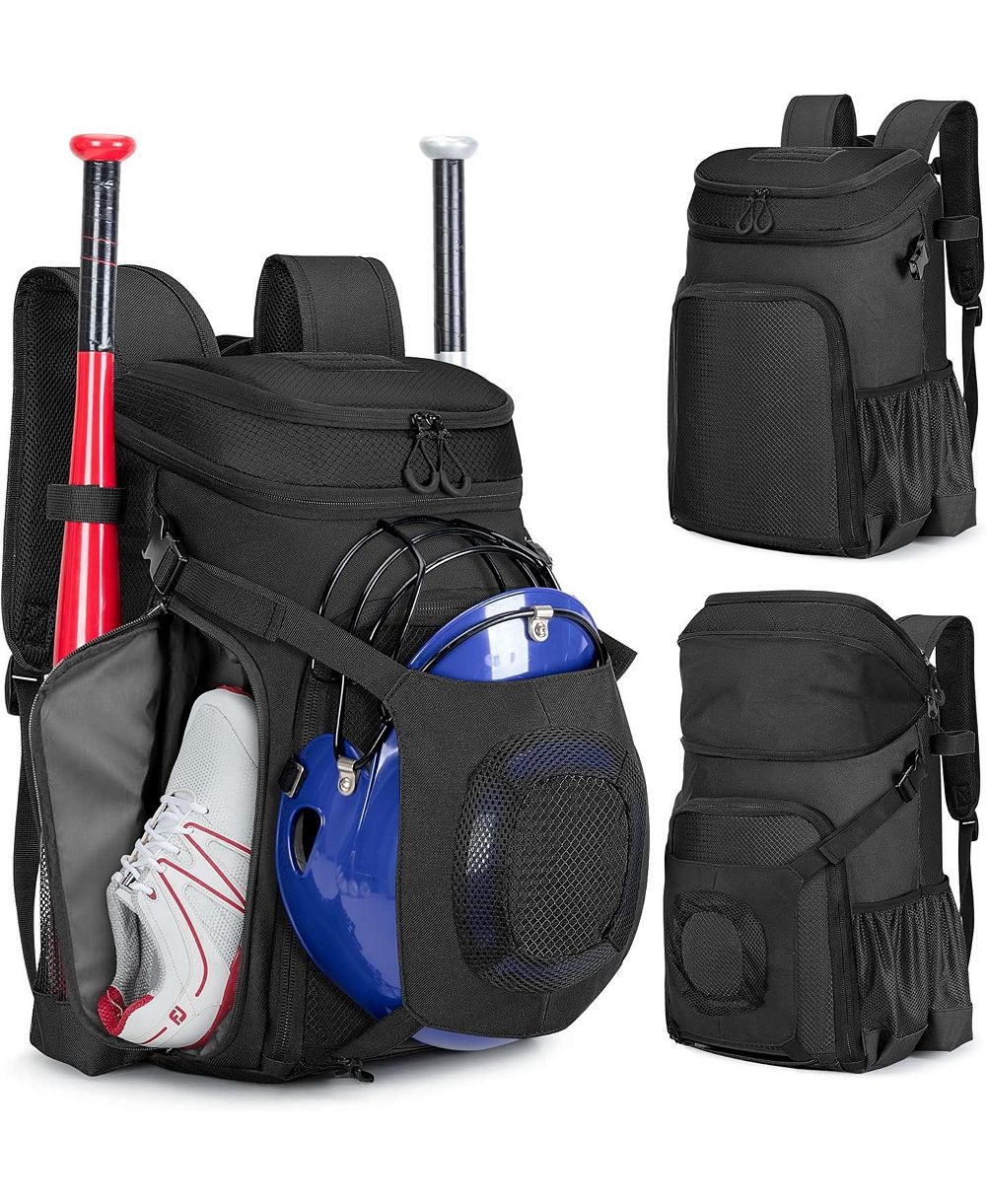 Furlihong Baseball Bag for Adult and Youth – Baseball Backpack Softball Bag with Helmet Holder, Shoe Compartment and Fence Hook
